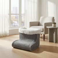 Electric Foot Warmer Electric Foot Warmer Quilted Heated Boot for Desk, Sofa