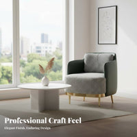 Houndstooth Accent Chair Nordic Design Upholstered Armchair Minimalist Design Ergonomic Rearrest for Adults, Living Room