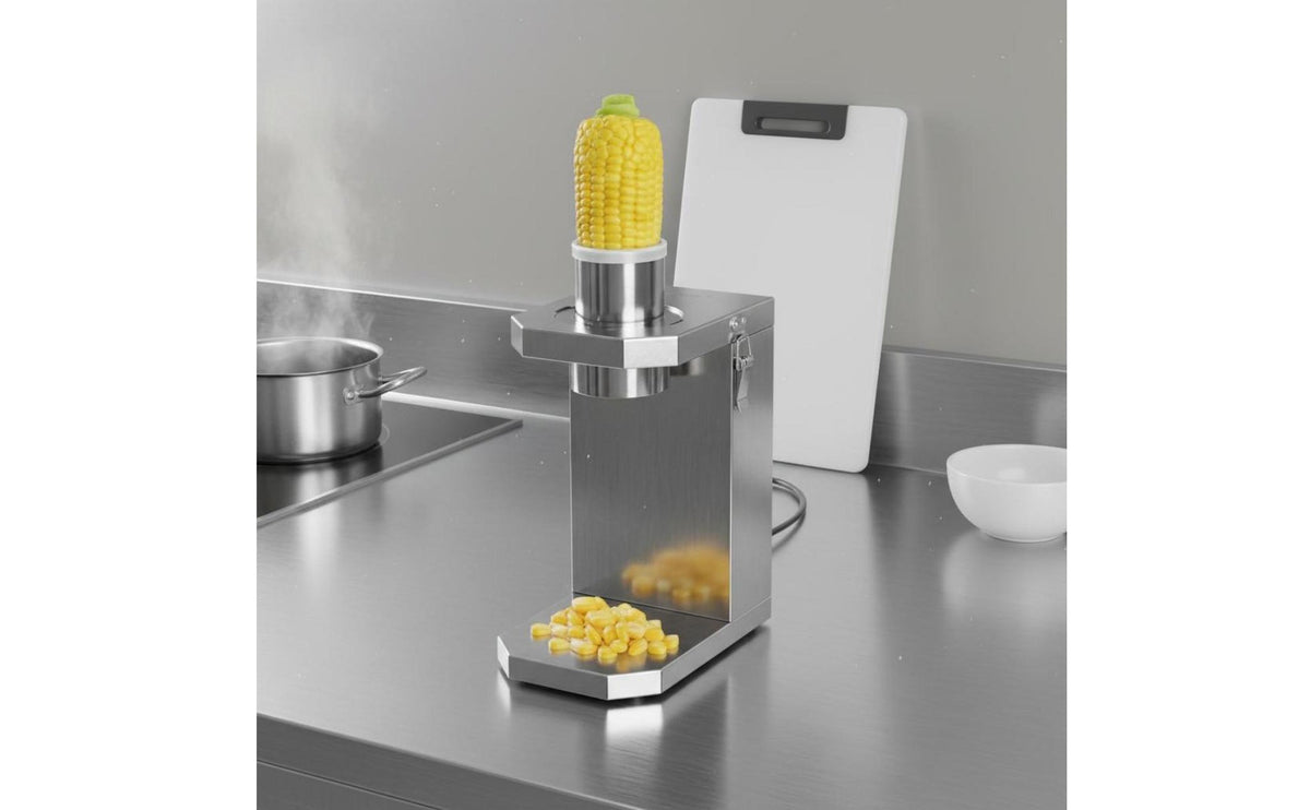 Labor-Saving Automatic Corn Stripper Machine Easy to Clean Electric Corn Kernel Remover Splatterwithout Splatter for Restaurant