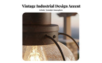Weather Resistant Vintage Waterproof Hanging Light Anti Vintage Outdoor Hanging Light Rust-Proof for Gazebo, Balcony, Courtyard