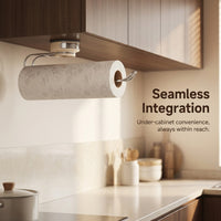 Cupboard and Boat Paper Dispenser with Suction Cup Roll Holder, Removable Space-Saving Towel for Kitchen, Stainless Steel Rack