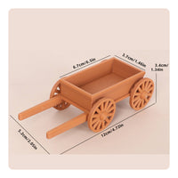 PLA Material 1:12 Scale Handcart Dollhouse Wheelbarrow Model Miniature Farm Wagon for Hobbyists, Collectors, Sand Table