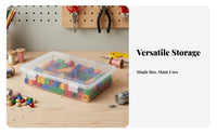Clear Organizer Box PP Material Clear Box Multipurpose Organizer for DIY Enthusiasts, Craft Room, Workshop, Garage