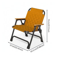 Camping Chair with Padded Seat Comfortable High Back Folding Chair Heavy Duty Furniture for Fishing, Picnic