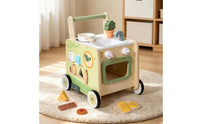 Infant Push Along Toy with Pretend Kitchen Interactive Activity Toy with Pretend Kitchen Sensory for Infants