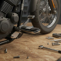 Motorcycle Foot Peg Assembly Textured Surface Motorcycle Foot Peg Kit Easy