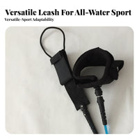 Coiled Wave Leash Adjustable TPU Wave Leash Blue for Paddleboarding