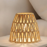 Paper Rope Lampshade Handmade Woven Lampshade Handwoven Woven Lamp Shade for Homestays, Cafes, Restaurants