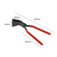 Sheet Metal Bending Pliers Anti-Slip Sheet Metal Hand Seamer Bent Jaw Pliers Darkened Heavy Duty for Mechanic