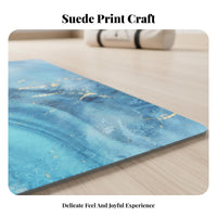 Lightweight Suede Exercise Mat Towel Sweat Absorbent Suede Exercise Mat Ultra Grippy for Travelers, Pilates Practiti Single Rs, Travel, Home