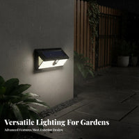 Energy Saving 190 LED Outdoor Solar Light Weather Resistant Solar Motion Sensor Wall Light Easy to Install for Garden, Backyard, Pathway