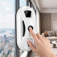 Smart Window Cleaning Robot Distant Control Window Cleaner Robot Electric Automatic Glass Cleaner Compact for Homeowners, High Glass Surfaces, Apartments