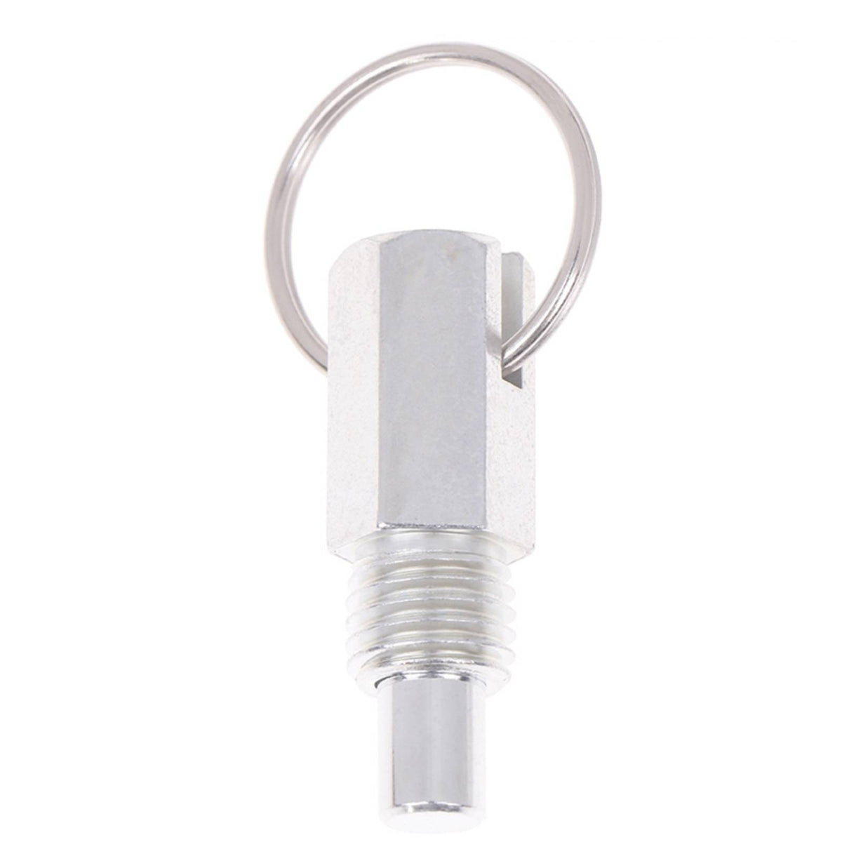 Quick-Release Pull Loop Pin Compact Spring Plunger with Pull Loop Locking Spring Plunger Pin Heavy-Duty for Machinists