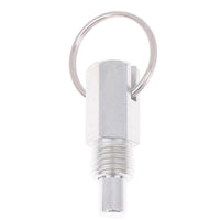 Quick-Release Pull Loop Pin Compact Spring Plunger with Pull Loop Locking Spring Plunger Pin Heavy-Duty for Machinists