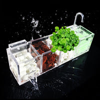 Aquarium External Hang-On Filter Box with Water Pump for Fish Tank