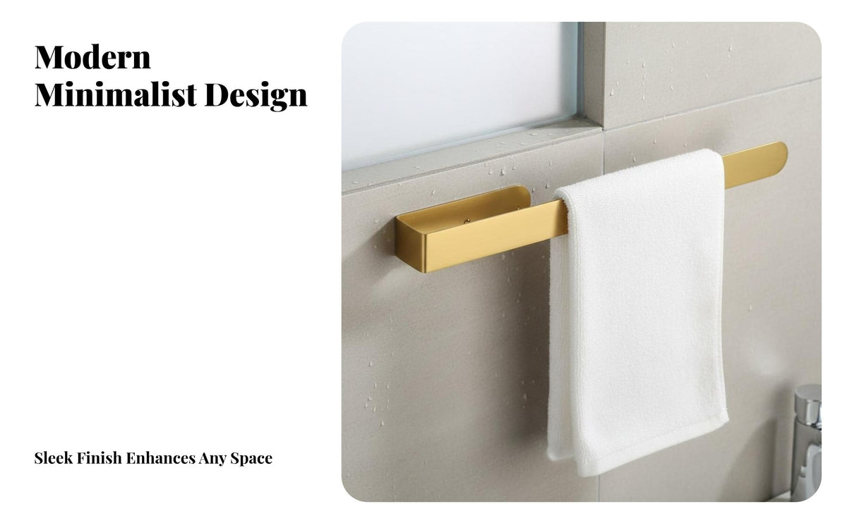 Punchwithout Drilling Installation U-Shaped Bar Rustproof U-Shaped Holder Space-Saving Towel Rack Renter Friendly for Renters, DIY Enthusiasts, Homeowners, Restroom, Cabinet Door, Laundry Room, Kitchen