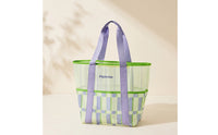 Mesh Beach Bag with Pockets Quick-Dry Mesh Tote Bag Breathable Portable for Swimmers, Gym, Travel