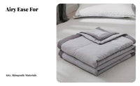Lightweight Summer Quilt Cooling Quilted Duvet Insert checkerboard Stitching for Adults