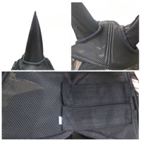 Mesh Horse Hood Guarding Horse Hood with Ear Holes Lightweight for Horses, Riding