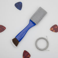 2-in-1 Design Guitar String Cleaner Brush Removes Dust and Double-Ended Fretboard Cleaner Cleans Hard-to-Reach Areas Fretboard Duster Soft Microfiber for Guitarists, Musicians, Bass Players