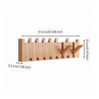 Piano Key Coat Rack Smooth Edge Piano Themed Wall Hooks Sturdy Home Storage for Behind Door