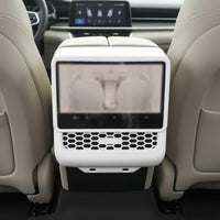 Custom Fit Rear AC Vent Cover Scratch Resistant Carbon Fiber Vent Trim Glossy Finish Rear Console Screen Frame Prevents Debris for Electric Vehicle Model 3 Sedan Owners