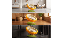 Durian Cat Bed Sculptural Cat Bed with Scratcher Comfortable Feline Furniture for Kittens