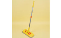 Car-Shaped Toy Mop Colored Grip Cleaning Playset Polished Finish