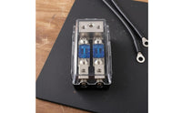 Electrical Fuse Distribution Block High Conductivity Car Audio Fuse Holder Fused Power Distribution Block Long-Lasting Cover