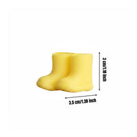 OB11 Doll Shoes Waterproof Silicone Doll Boots Non-Slip Miniature Rain Boots for Hobbyists, Diorama, Dollhouse