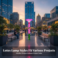 Custom Project Light Pole Weather Resistant Large Decorative Street Light Waterproof Artistic Sculpture Lamp for Public Squares, Streetscapes, Pathway