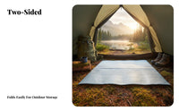 Thermal Insulation Moisture-Proof Tent Pad Foldable Aluminum Foil Camping Mat Multi-Purpose for Campers, Picnickers, Dormitory, Hiking, Home