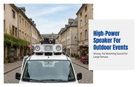 Car Roof PA Speaker, High-Power Bluetooth Megaphone, Outdoor Loudspeaker, Waterproof Mount, Random Model