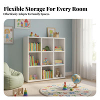 Large Capacity children's adaptable bookshelf Sturdy and Safe bookshelf Multi-Functional Room Organizer Simple Aesthetic for Students, Toddlers, Parents, Playroom, literacy Corner, Classroom, Nursery