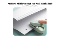 Single Hole Punch Compact Size Single Hole Puncher Single-Hand Handheld Paper Punch for Students, Teachers, School, Crafting