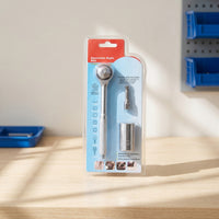 3 Pieces Chrome-Finished Socket Wrench Kit with Extension Textured-Grip Socket Wrench Set with Adapter Ergonomic Tool Versatile for Homeowners