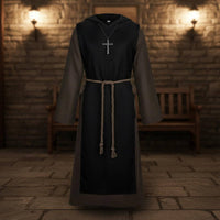 Reaper Costume Halloween Death Hooded Cloak Festival-Prepared Black Cosplay Cloak