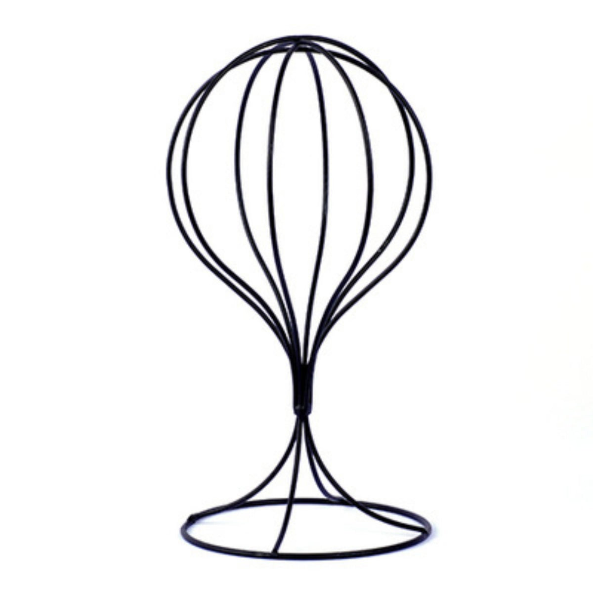 Minimalist Design Metal Wire Hat Stand Space Saving Freestanding Hat Display Freestanding Pedestal Display for Retail Storage, Closet, Entryway