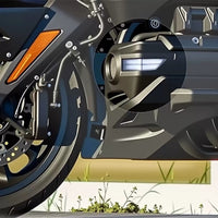 Fog Light Side Auxiliary Light with LED Strip and Turn Signal for Gold Wing GL1800