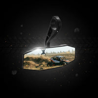 Easy to Install 1.75 Inch Roll Bar Mirror Adjustable Angle UTV Center Mirror 360 Degree Adjustment Engine Accessory Better Visibility for Trail Riding, Racing