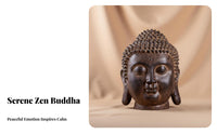 Southeast Asian Buddha Head Sculpture St Single-Like Finish Buddha Head Statue Meditative Decor Sculpture for Buddhists