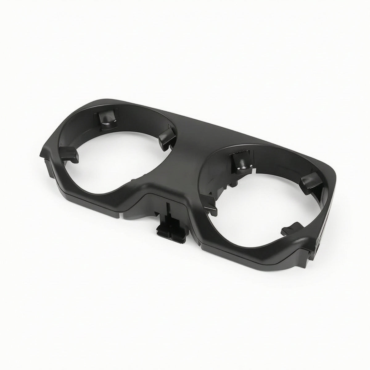 Two-Drink Holder Insert Replacement Double Cup Holder Matte Black for Center Console