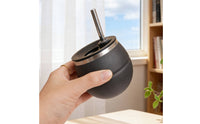 Stainless Steel Drinking Cup Curved Straw Yerba Mate Cup Broad Opening Drinkware for Everyday Use