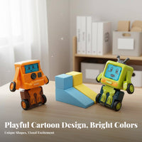 Rotate Change Collision Transforming Car No Battery Needed 2 in 1 Deformation Car Toy Sturdy ABS Material for Preschool, Indoor, Home