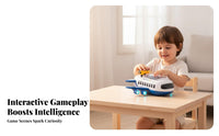 Educational Kids Car Adventure Game Lights and Sounds Airplane Driving Simulator Toy Hand-Eye Coordination Training for Boys, Preschoolers