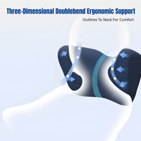 Car Headrest Neck Support Pillow, Viscoelastic Foam, Universal Car Seat Accessory, Ergonomic Design, Comfortable Rest