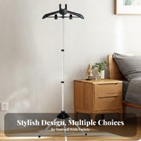 Telescopic garment maintenance rack Foldable Adjustable & Extendablesign Garment Stand Portable for Dorm Room
