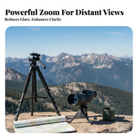 Long Range 15-40x50 Monocular Fully Multi-Coated Monocular Tele with Tripod Adjustable Eyecup Angled Spotting Non-Slip Grip for Bird Watchers, Outdoor Enthusiasts, Camping, Sightseeing, Traveling