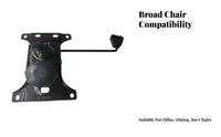 Black Steel 17-Hole Swivel Plate Rotating Swivel Chair Base Plate Sturdy Office Chair Tilt Base Long-Lasting