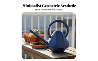 Diamond Shaped Watering Can Comfortable Handle 1.5L Watering Pot Lightweight Long Spout Water Can for Kids, Gardeners, Balcony, Garden, Indoor